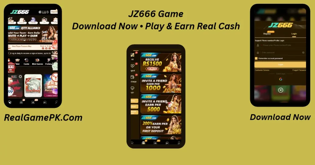 JZ 666 Game is the Best Android App for Earning Money in Pakistan