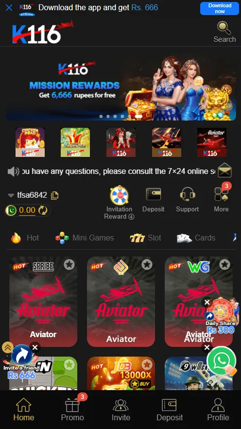 K116 Game Latest Apk Download 